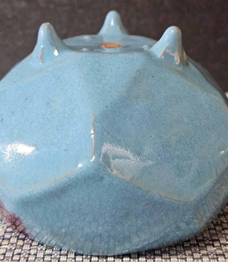 【パリ萬國博覽會大賞受領作家❗】大正時代　名工　井本米泉作　倣 鈞窯　晴彩　香爐