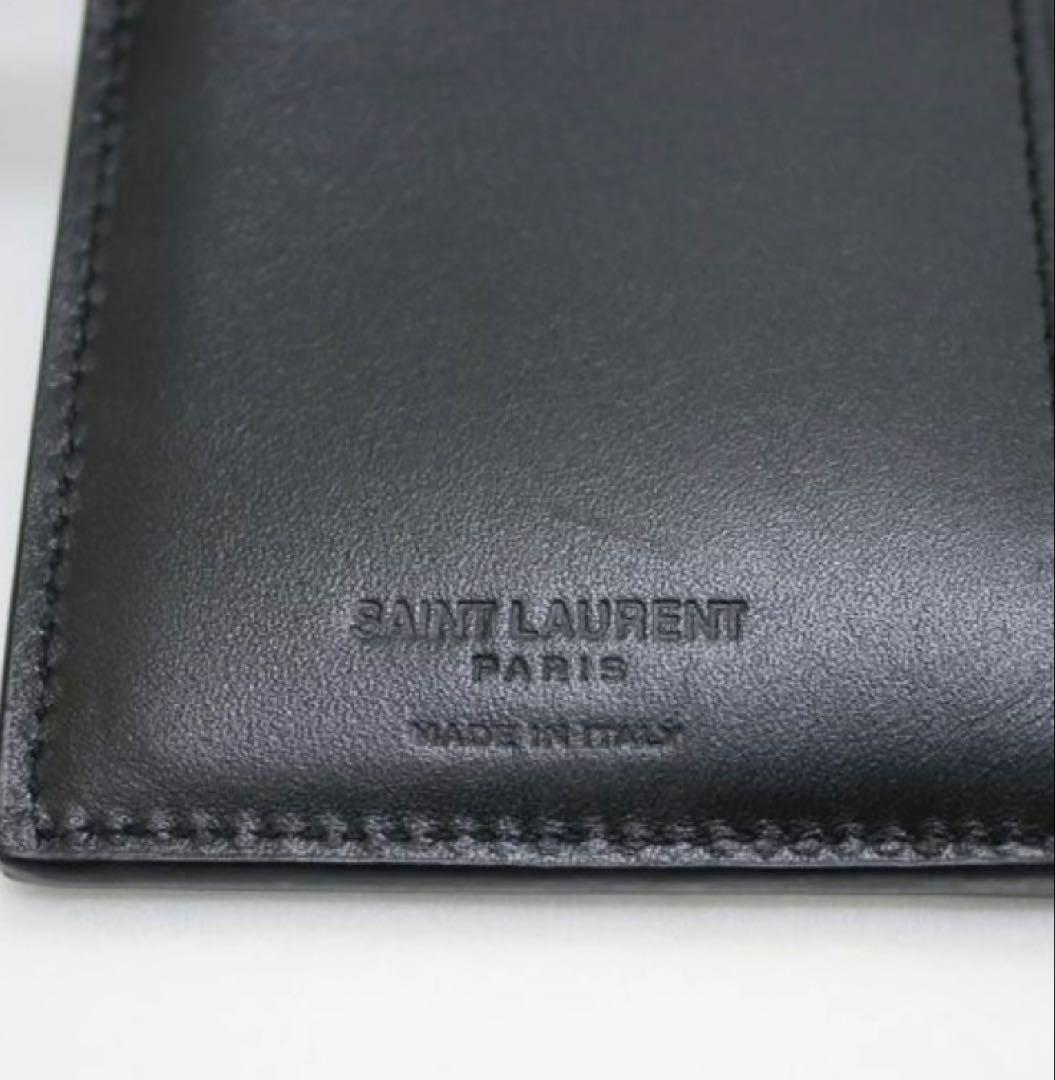 サンローラン型押しクロコ　長財布