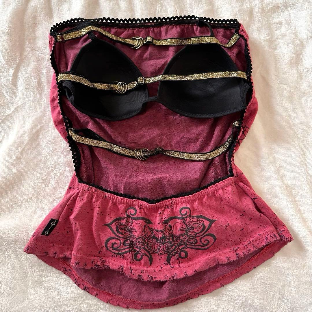 元祖【d.i.a.】背中ガンあき スカルベアトップ 平成当時物