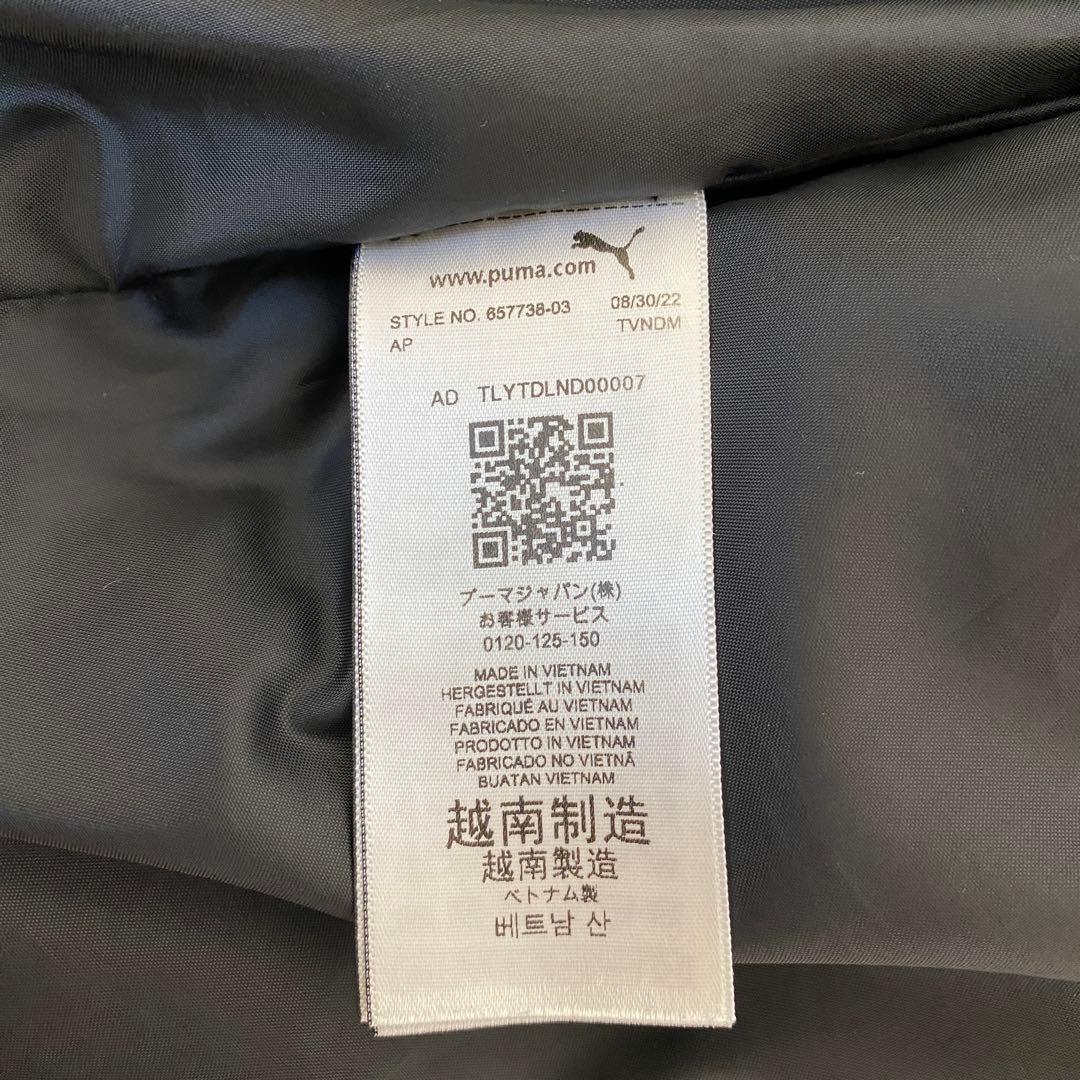 PUMA ミッドダウンコート メンズ 黒 ベンチコート