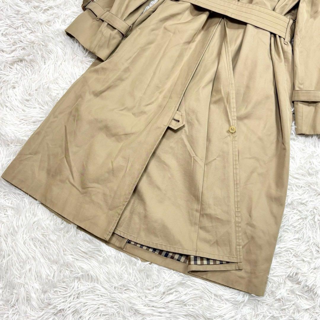 アクアスキュータム ライナー付きトレンチコート ベージュ Aqua5 チェック