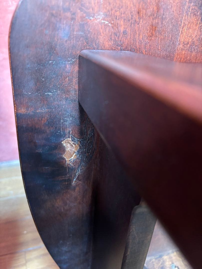 伝統民芸家具　神居民芸　(椅子、板座チェア) 2脚　　②