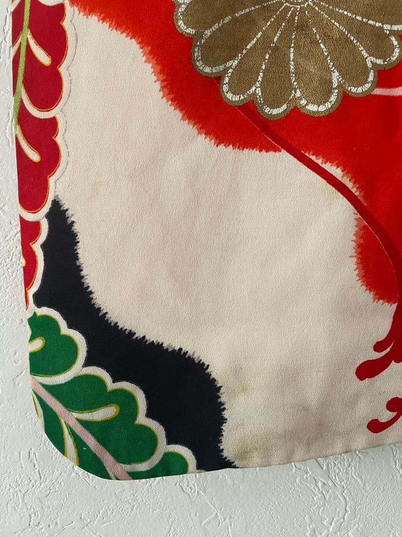 七五三　3歳　正絹アンティークお着物セット