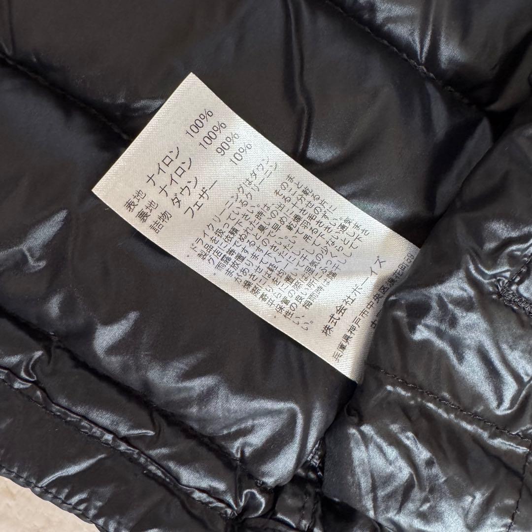 【美品】DANTON ダントン インナーダウン ダウンジャケット ブラック 34