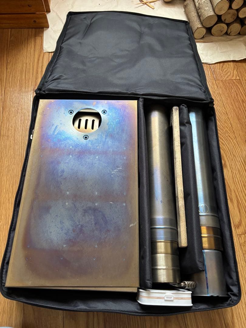 Soomloomチタン製薪ストーブFIERY2. 0折り畳み式組立て式コンパクト