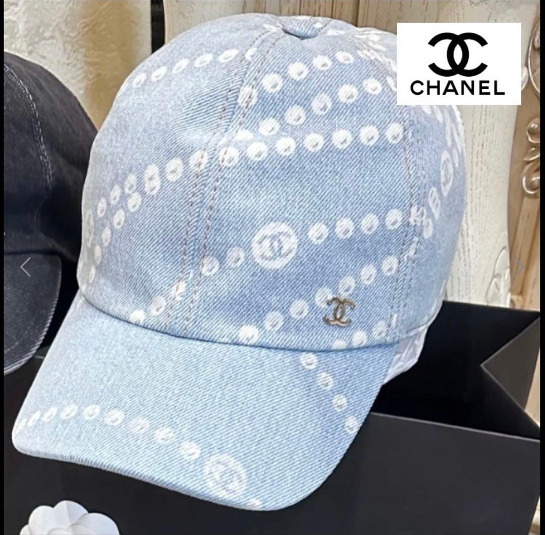CHANEL デニムベースボールキャップ　試着のみ。