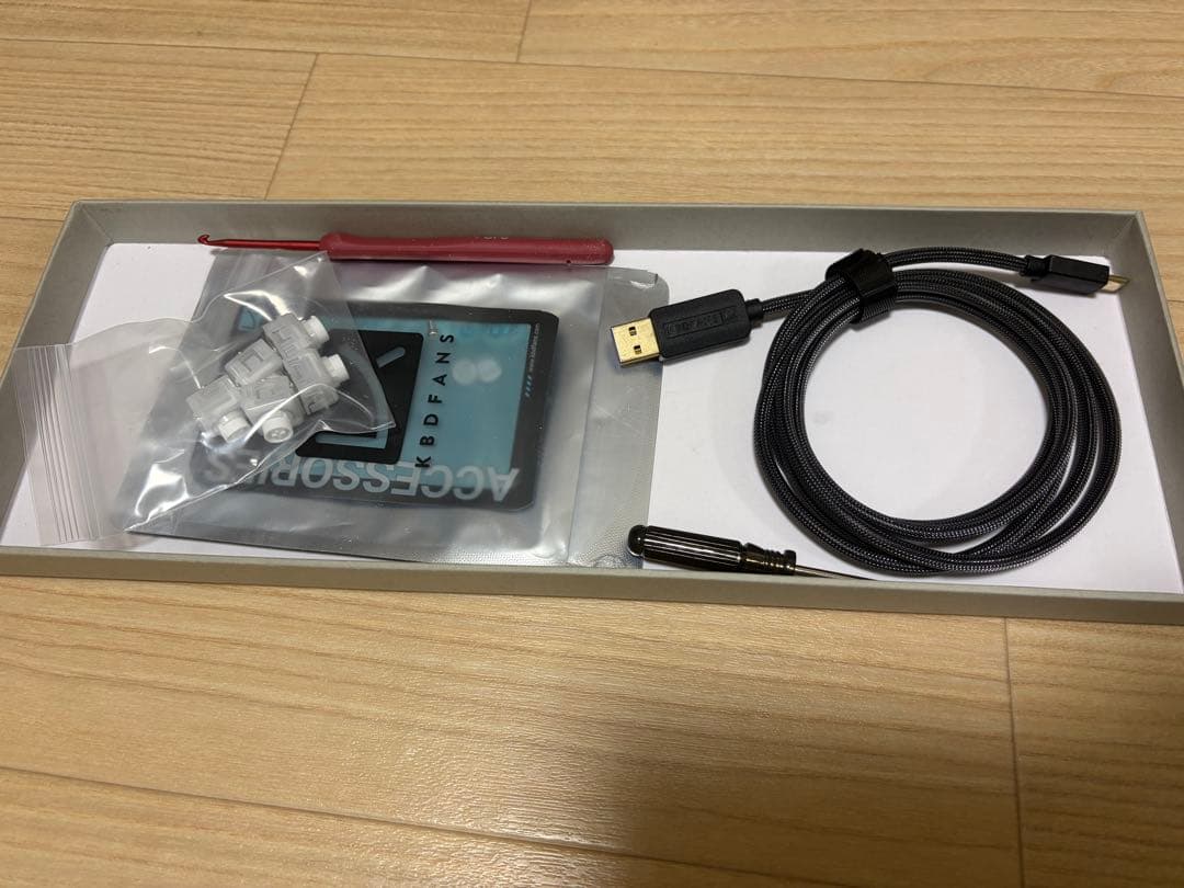 キーボード Agar EC PCwhite + keyria labs pearl tear