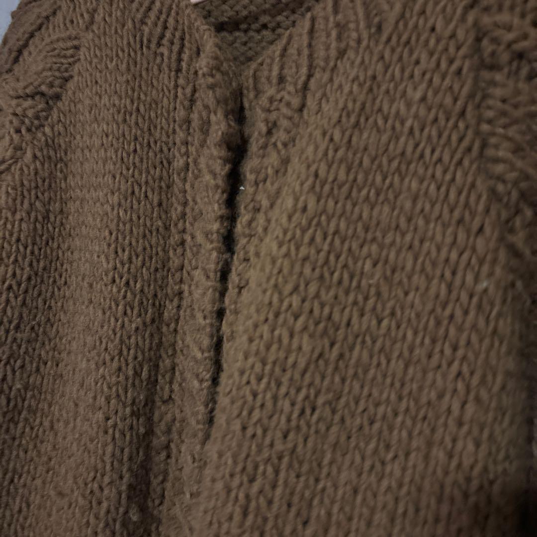 ネストローブ　ペルーケーブルスリーブニットカーディガン