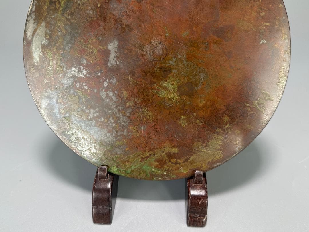 25.10.7-2 銅製　龍文銅鏡　唐鏡　唐物　時代　中国