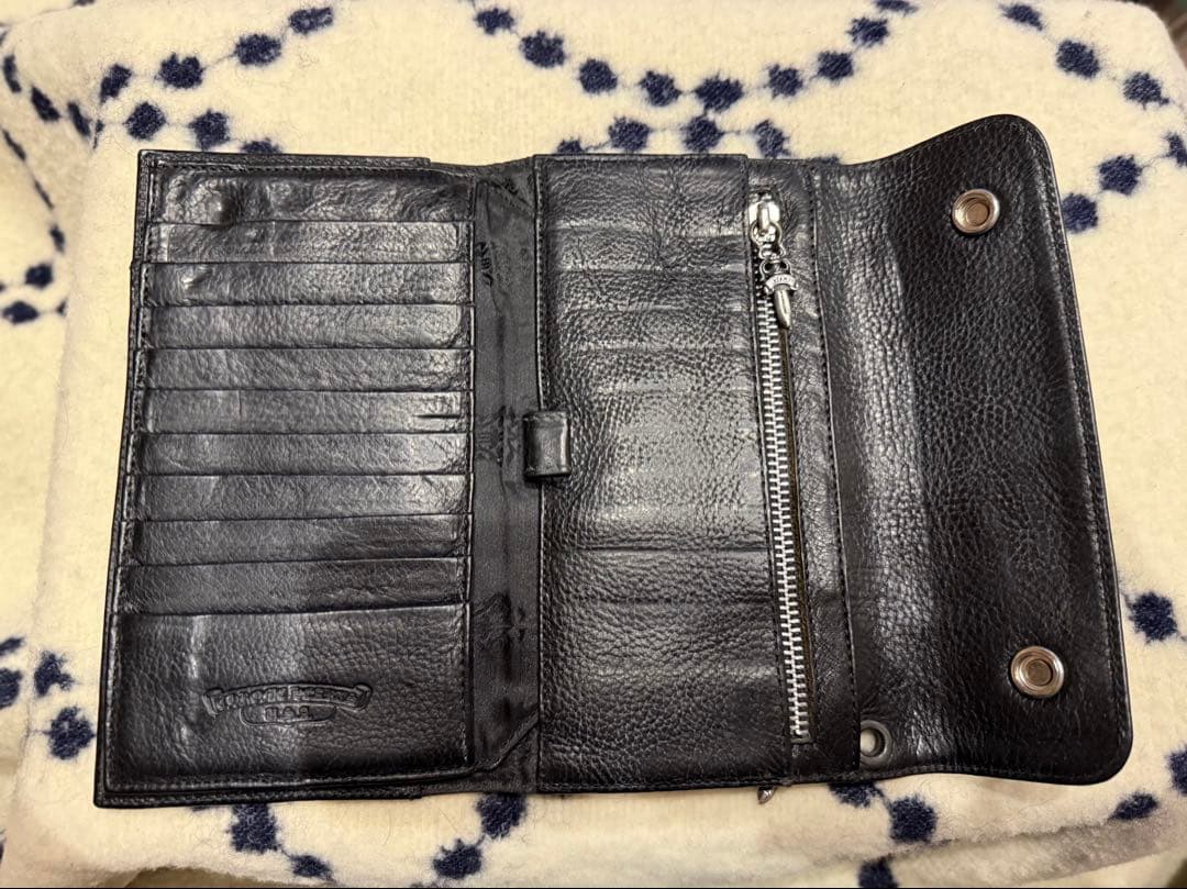 【早い者勝ち】クロムハーツ　CHROME HEARTS ウェーブウォレット　牛革