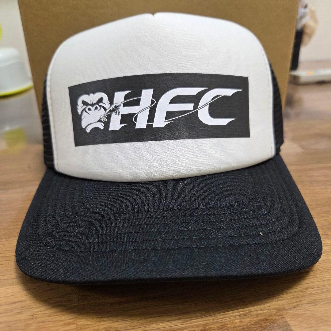 原西フィッシング倶楽部　HFC メッシュキャップ ホワイト/ブラック　完売品