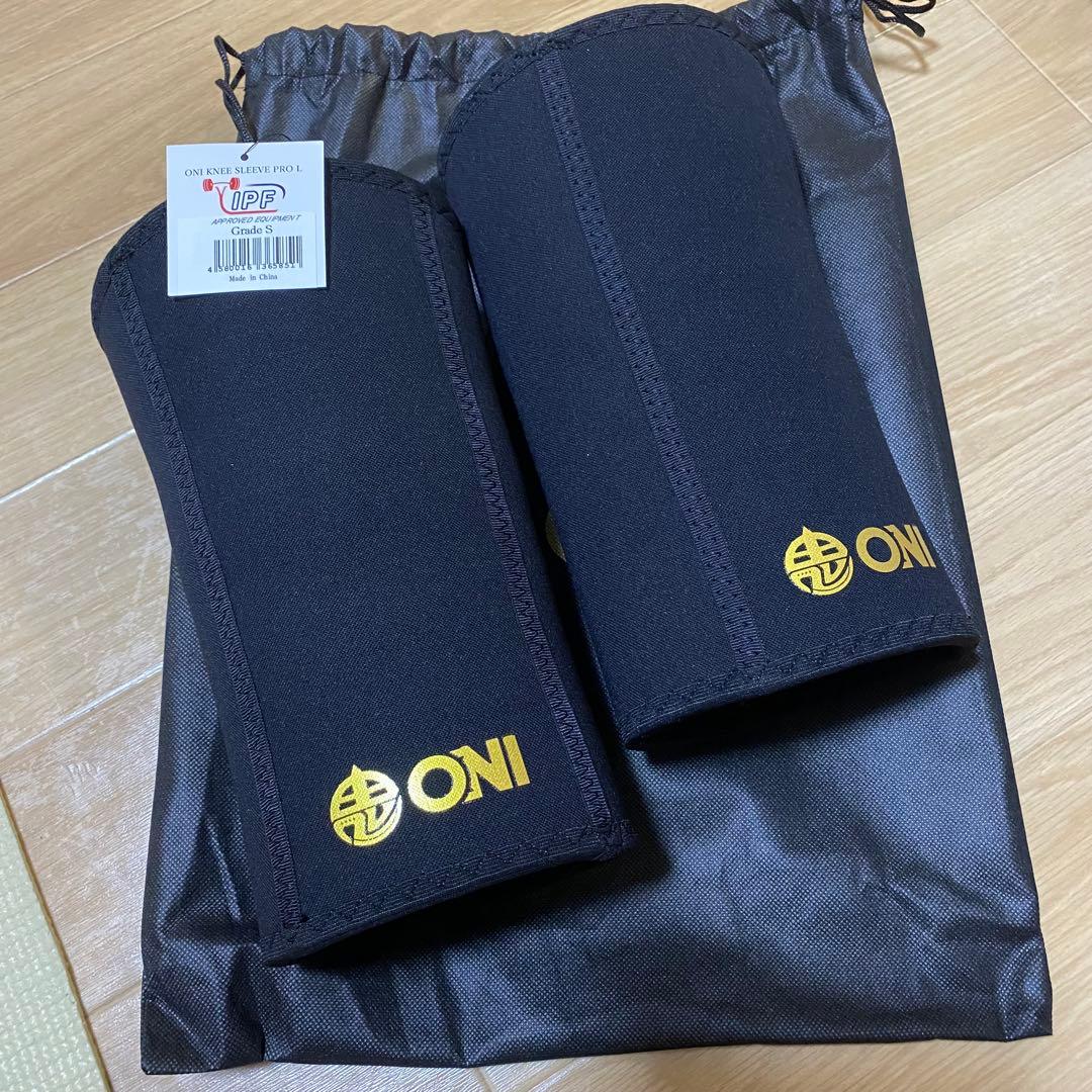 【S級品】ONI ニースリーブPRO IPF公認 鬼プロ Lサイズ