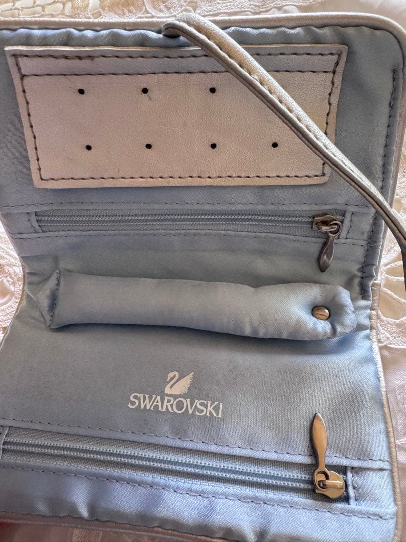 スワロスキーSwarovski アクセサリーケース 水色