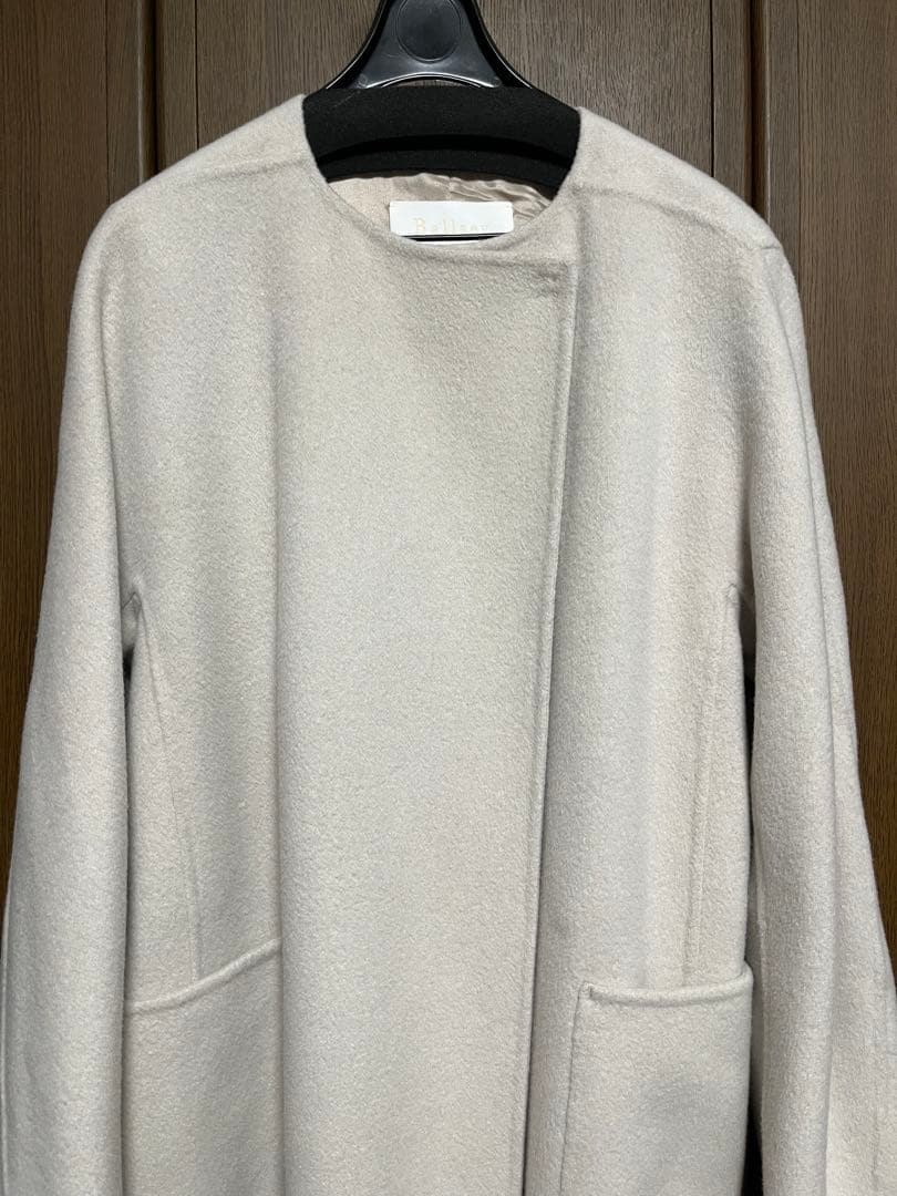【Ballsey】プレミアムウールリバー ノーカラーコート 36 ¥74,800