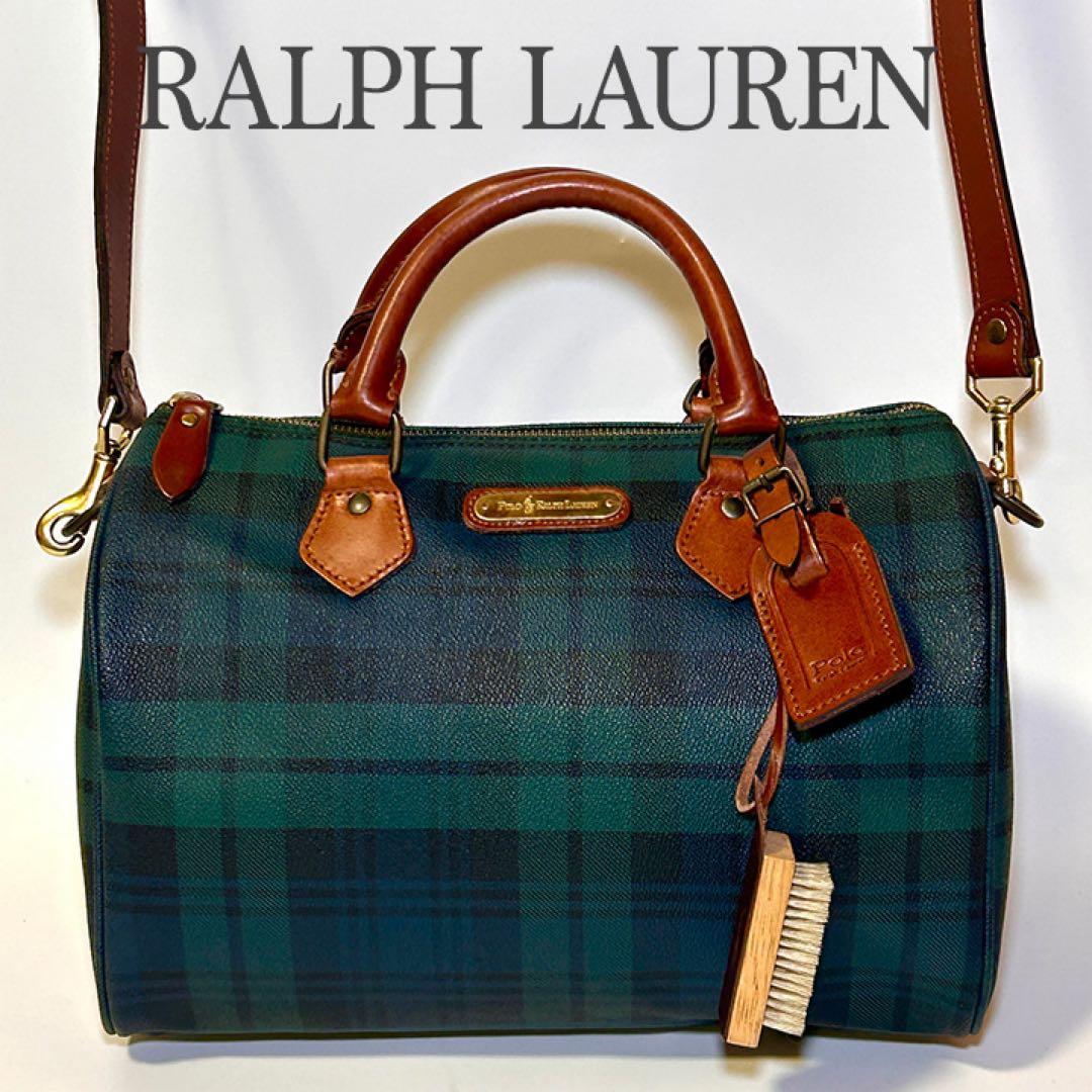 ✨極美品✨ ラルフローレン 2WAY ボストンバッグ ミニ 高級レザー 希少性大