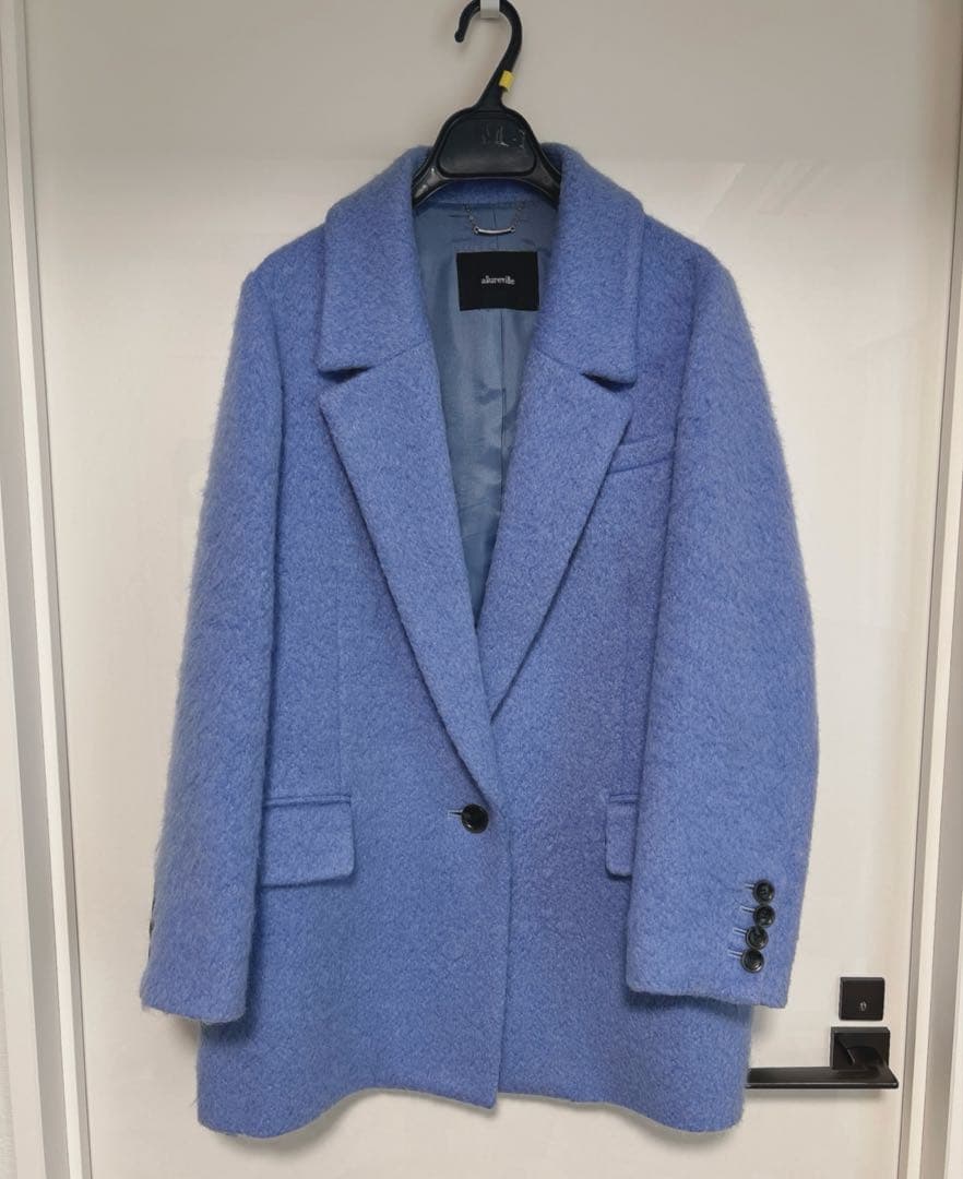 アルアバイル　ルルウィルビー モヘヤシャギーハーフチェスターコート&スカート