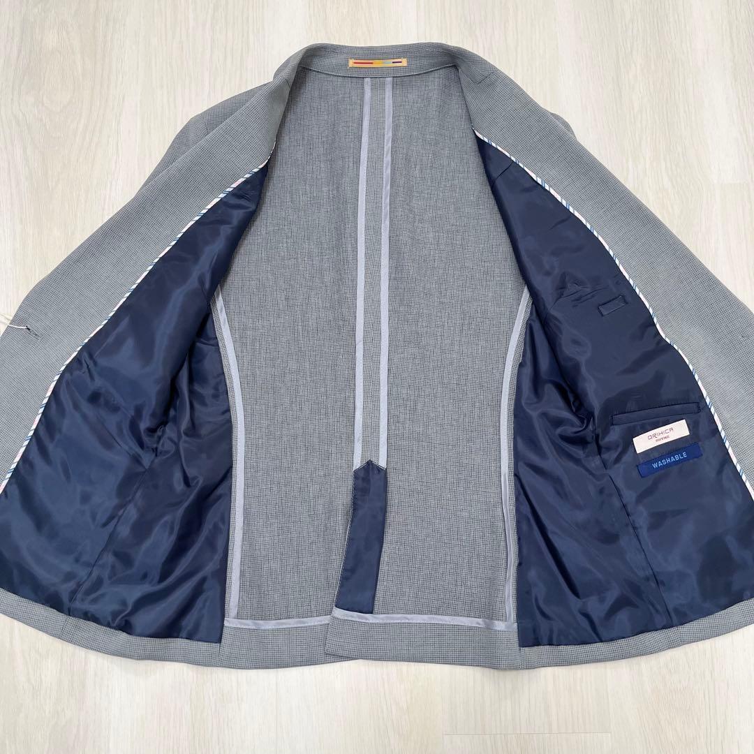 【美品】ORIHICAオリヒカ ビジネススーツ 上下セット ウォッシャブル L