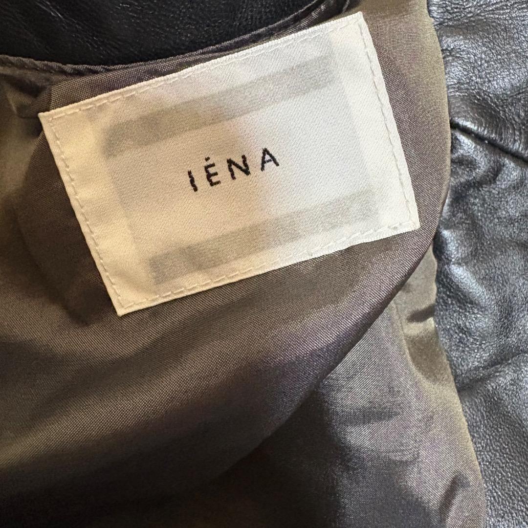 schott IENA ラムレザー ライダースジャケット 羊革 ブラック XS