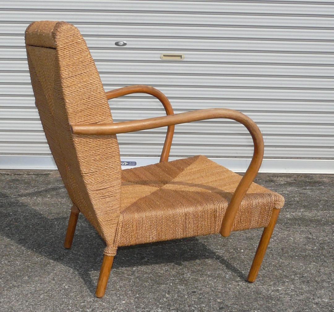 コンランショップ　アジアンバンブー　ラタン幾何学模様チェア 1脚　籐　ビンテージ
