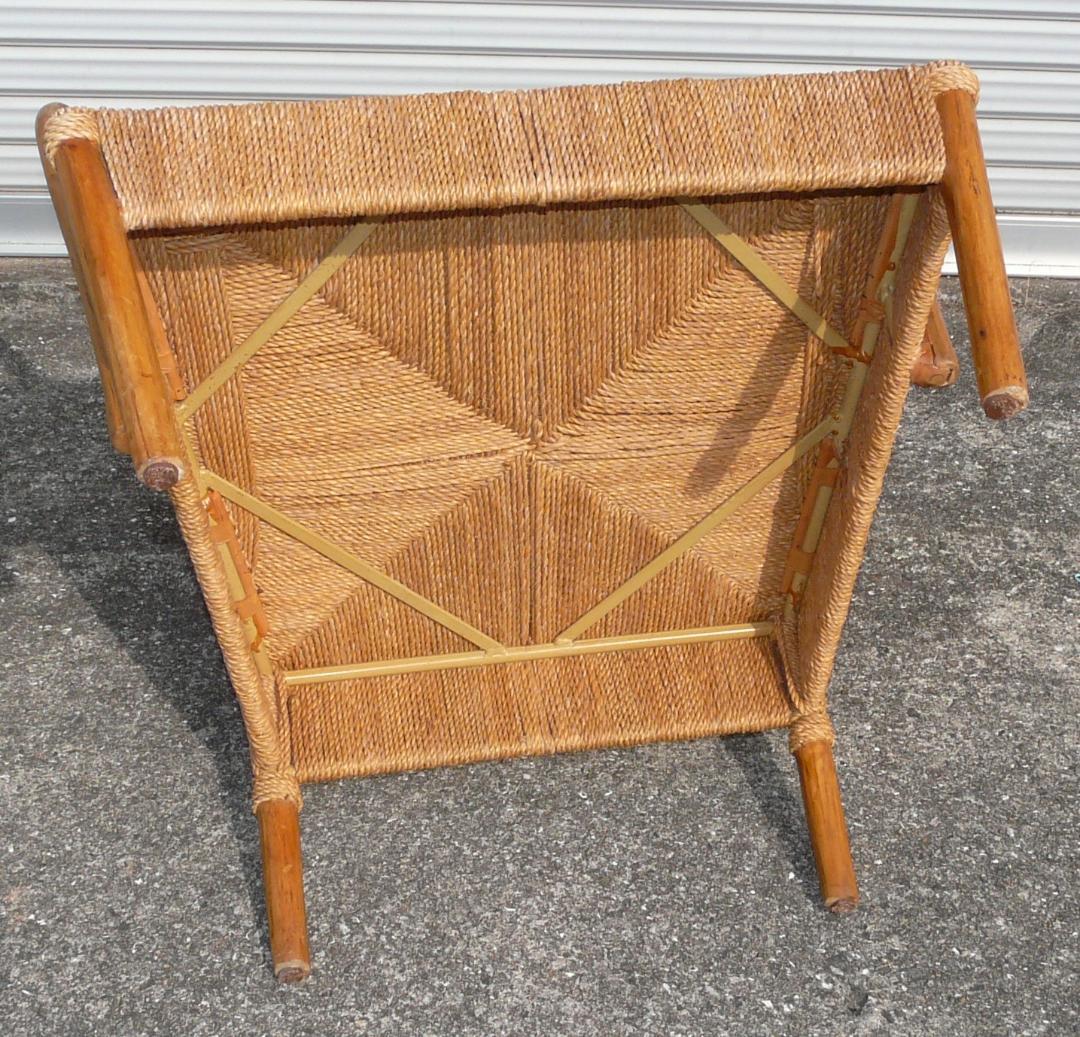 コンランショップ　アジアンバンブー　ラタン幾何学模様チェア 1脚　籐　ビンテージ