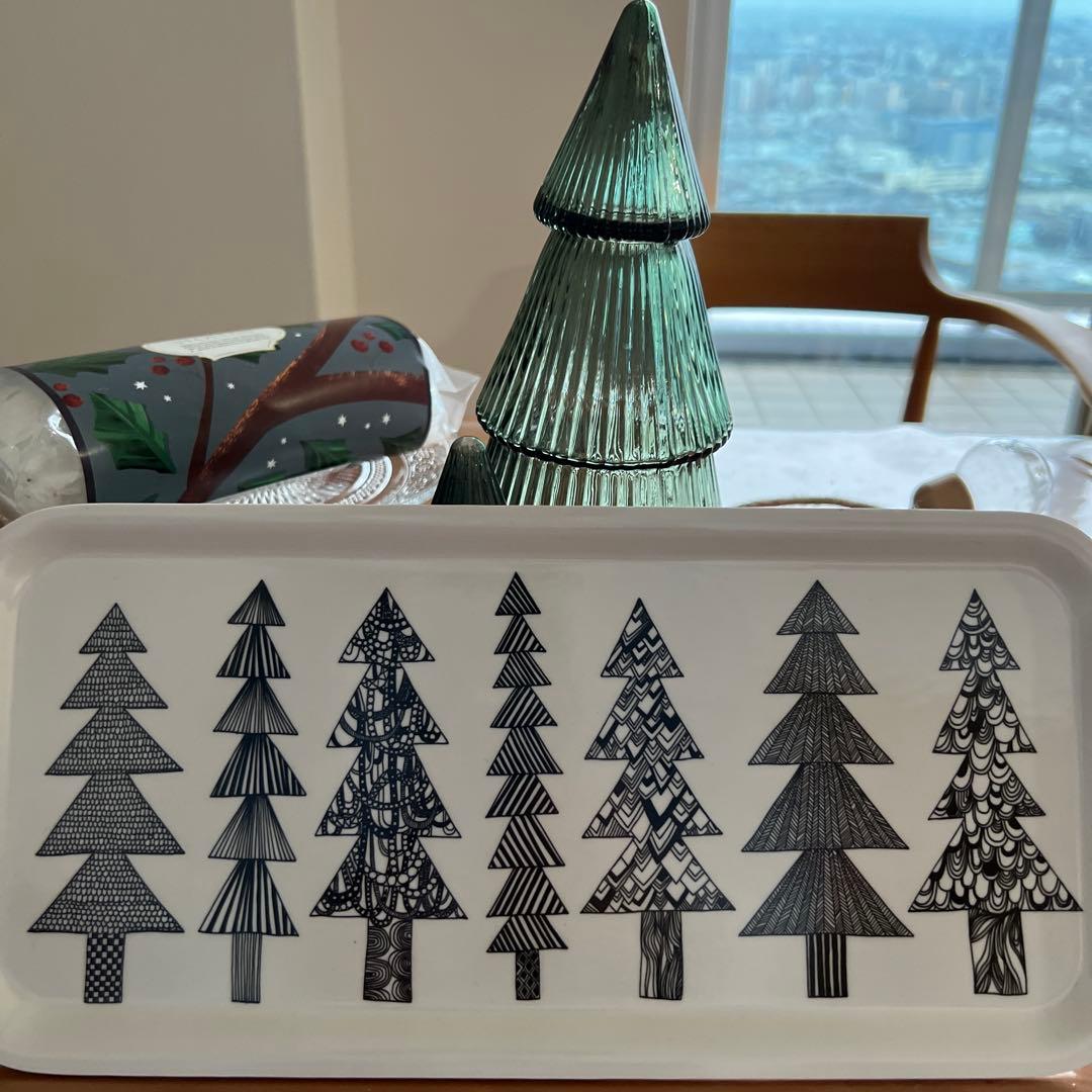 食器 marimekko KUUSIKOSSA TARJOTIN 15x32cm