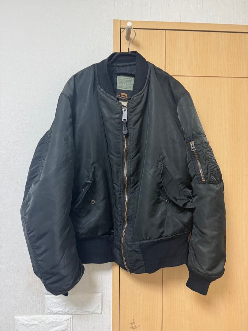 90s US ALPHA MA-1 ブラック サイズM archive