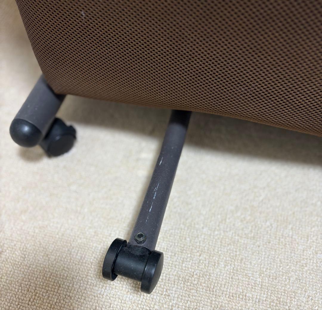 折りたたみベッド スチールフレーム (Brown)