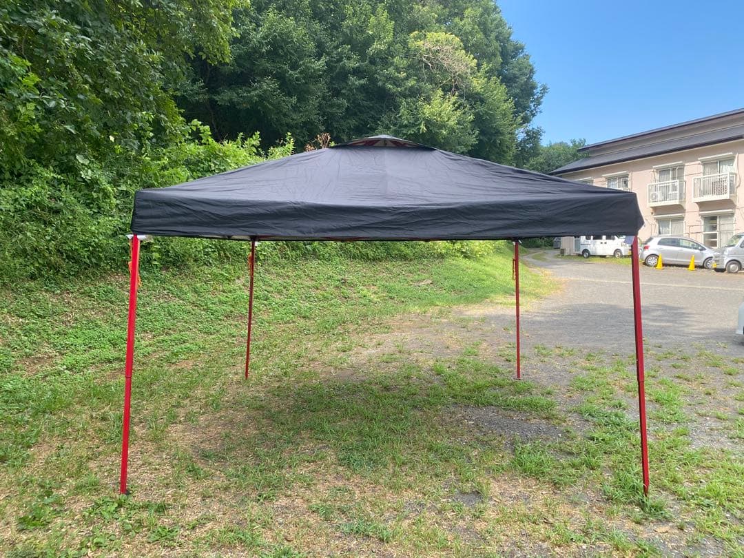 FIELDOOR ワンタッチタープテント 強化版(3.0×3.0)幕4枚付き