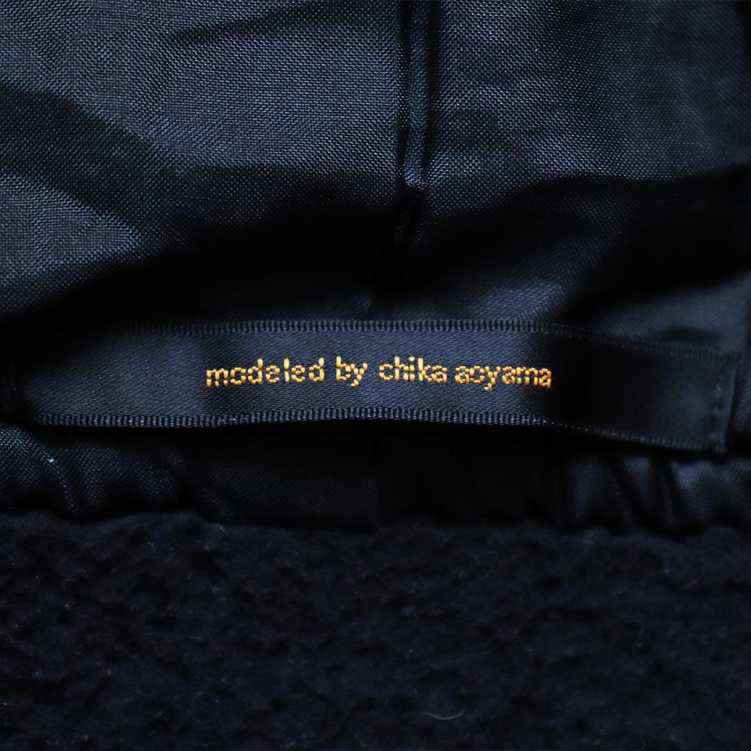 【あおば】希少✨ato ウールドビー中綿ミリタリーブルゾン ラムレザー