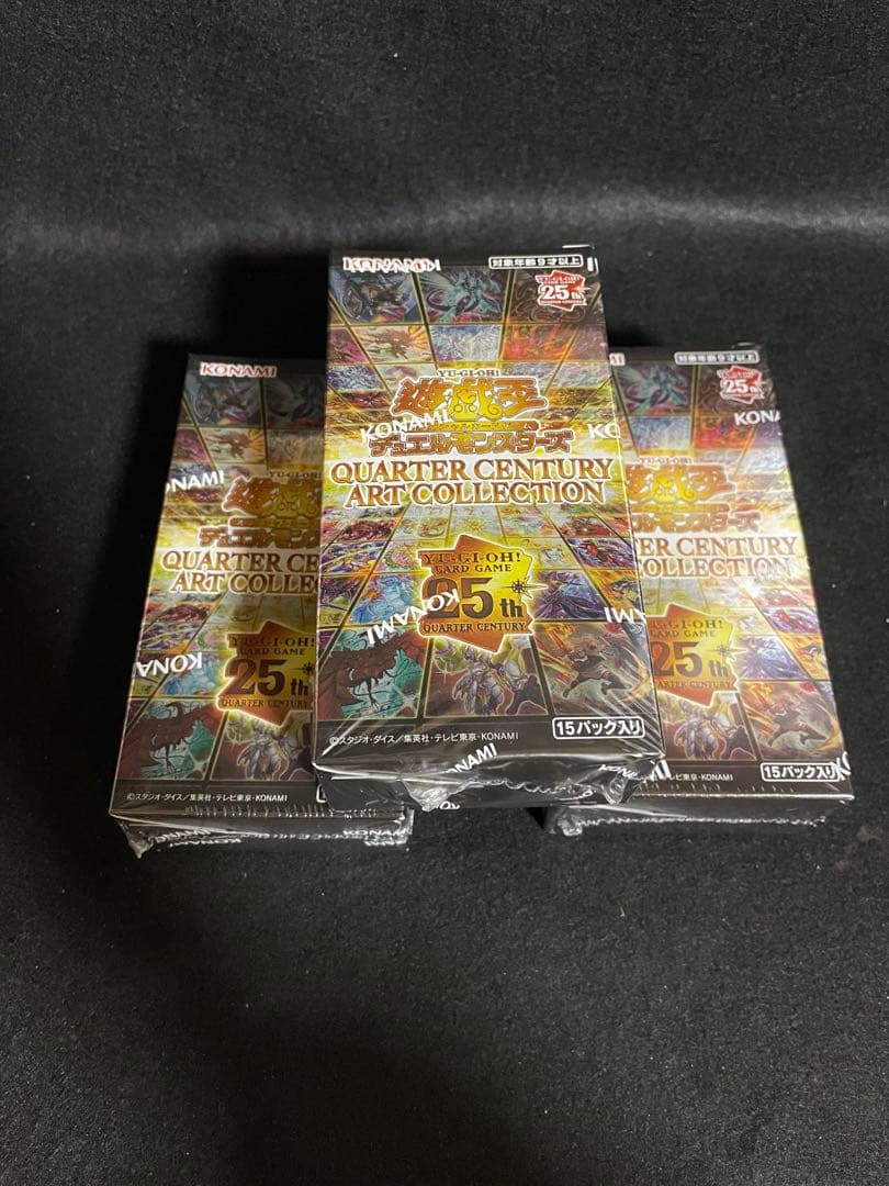 遊戯王　クォーターセンチュリーアートコレクション　アーコレ　シュリンク付3BOX
