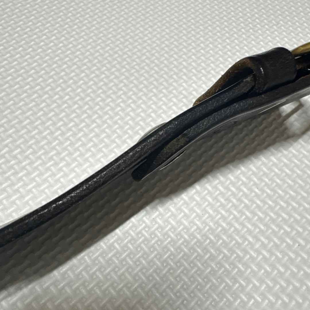 ラングリッツレザー　ベルト　32 North&Judd バックル　極太　肉厚