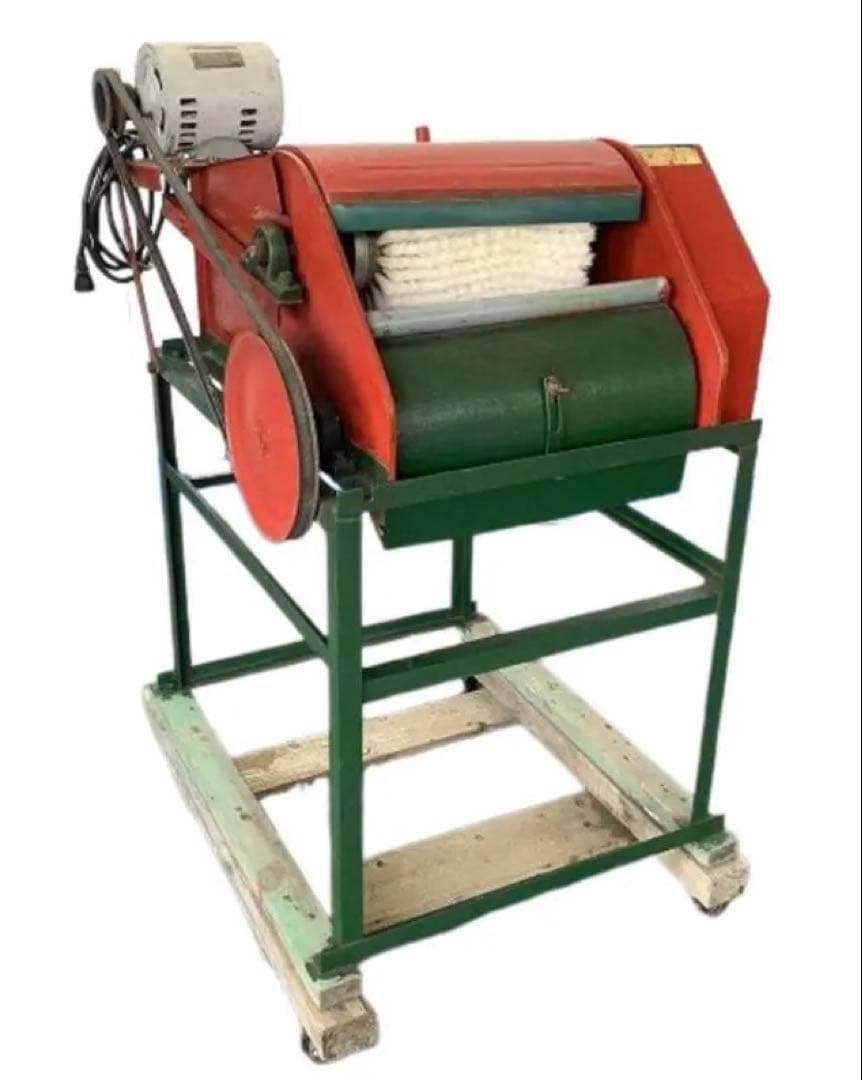 野菜洗浄機 根菜洗い機 ブラシ幅27cm キャスター付き 100V 農業農機具