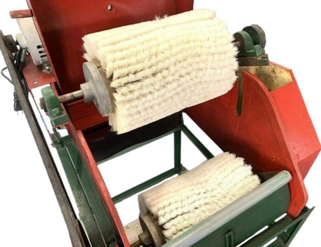 野菜洗浄機 根菜洗い機 ブラシ幅27cm キャスター付き 100V 農業農機具