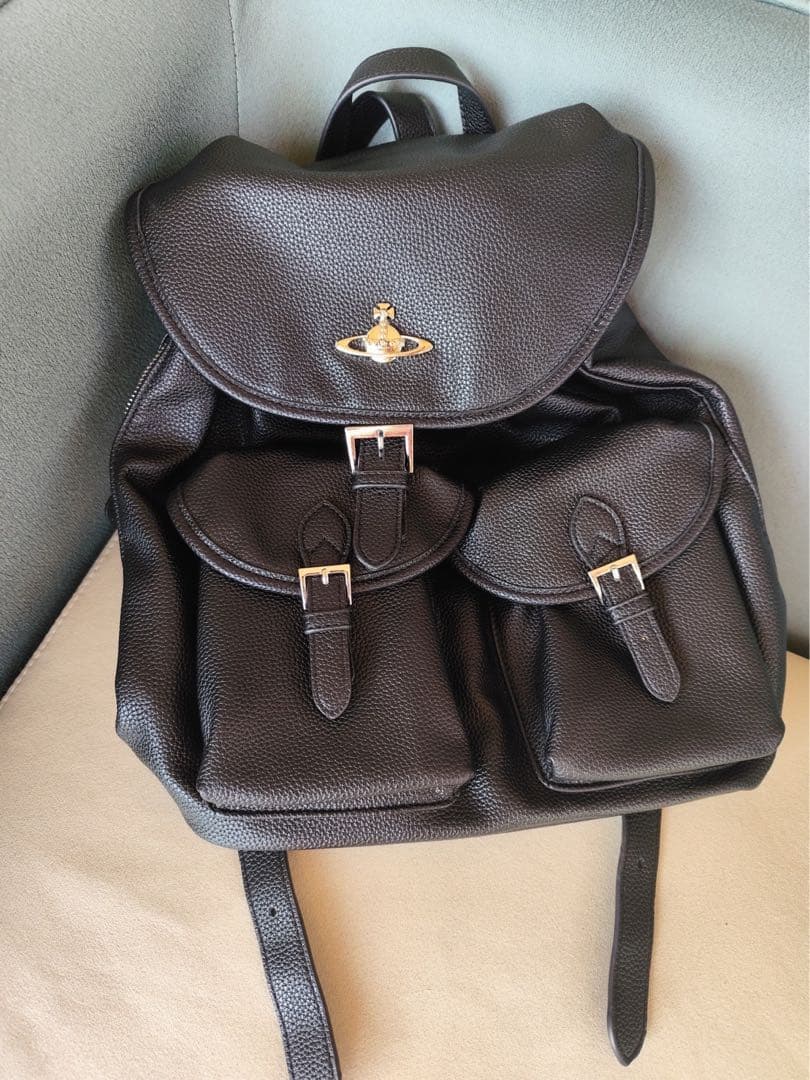 VivienneWestwoodブラックリュックサックイタリア製バックパック美品