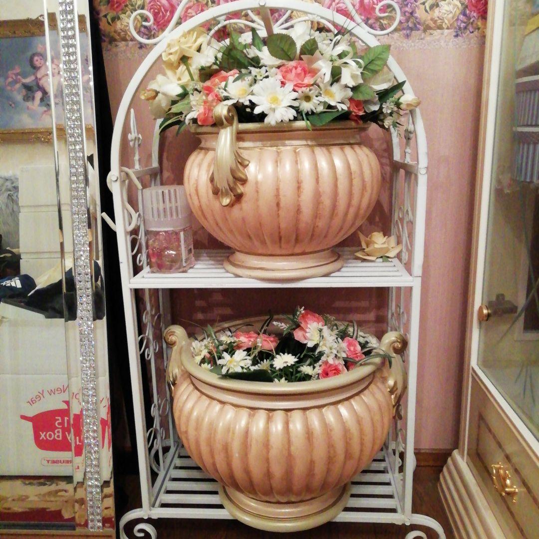 輸入雑貨　大きな鉢カバー　二個セット