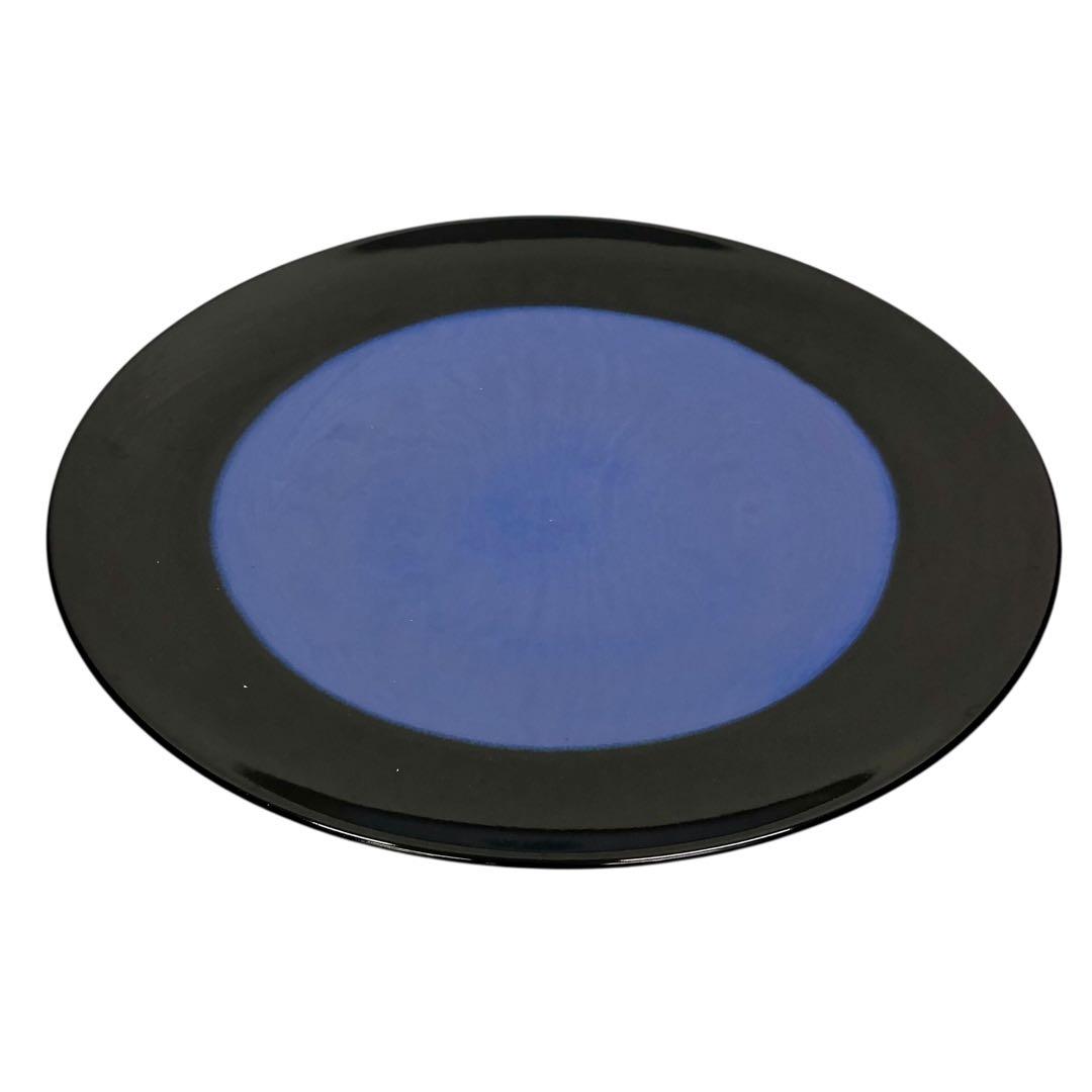 【開封済み・未使用】山下工芸　有田焼 盛皿　ルリ天目15号皿　磁器　おしゃれ