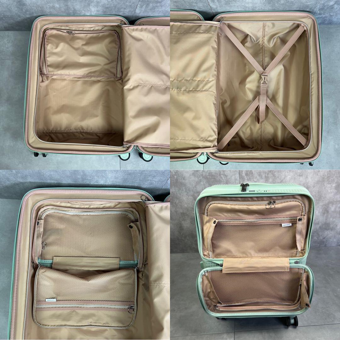 良品　61L　オルティモスーツケース　キャリーバッグ　4輪　フロントオープン