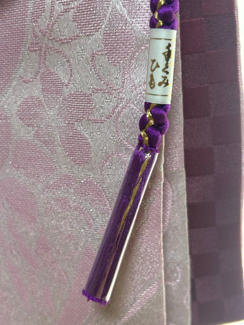 【美品】華やかな紫色の振袖　1度使用　足袋（未使用）