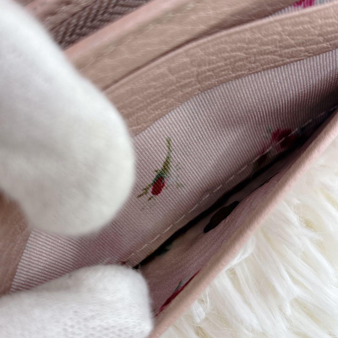 GUCCI♡折り財布 GGマーモント リボン ラインストーン バイカラー 花柄