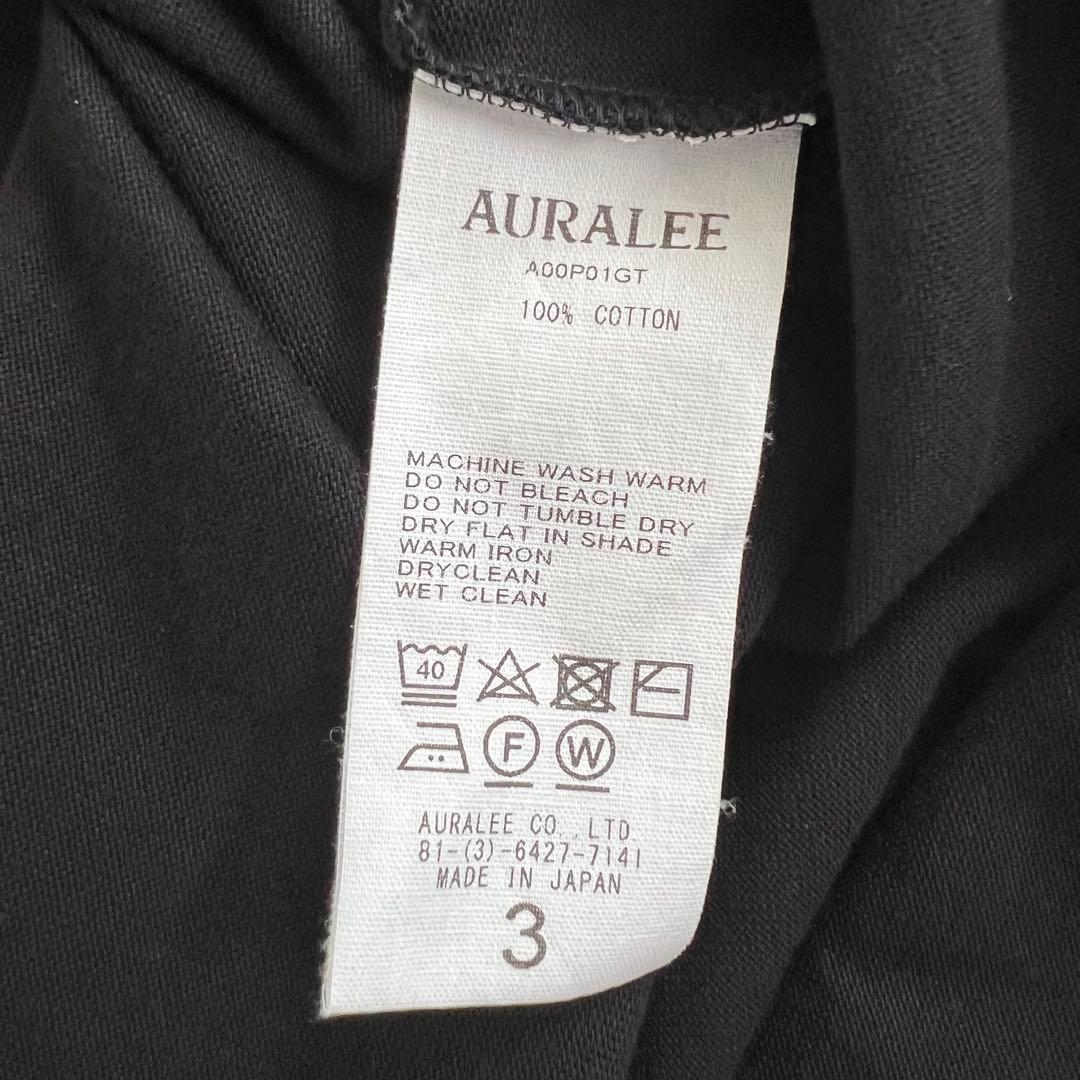 AURALEE　LUSTER PLAITING L/S TEE　ロンT