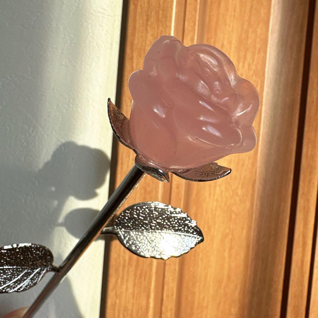 【4,950円】ローズクォーツ　薔薇　バラ　天然石