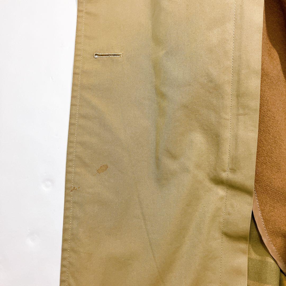 【幻の一枚袖】ポールスチュアート　ロングトレンチコート　ライナー付き　ダブルXL