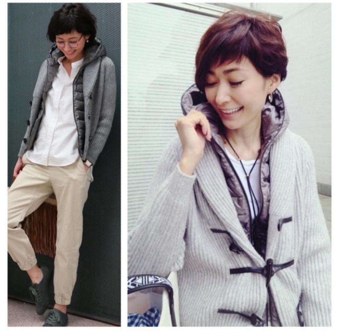 ♥りんごさま♥nano・universe／田丸麻紀／コラボ／ニットダッフル