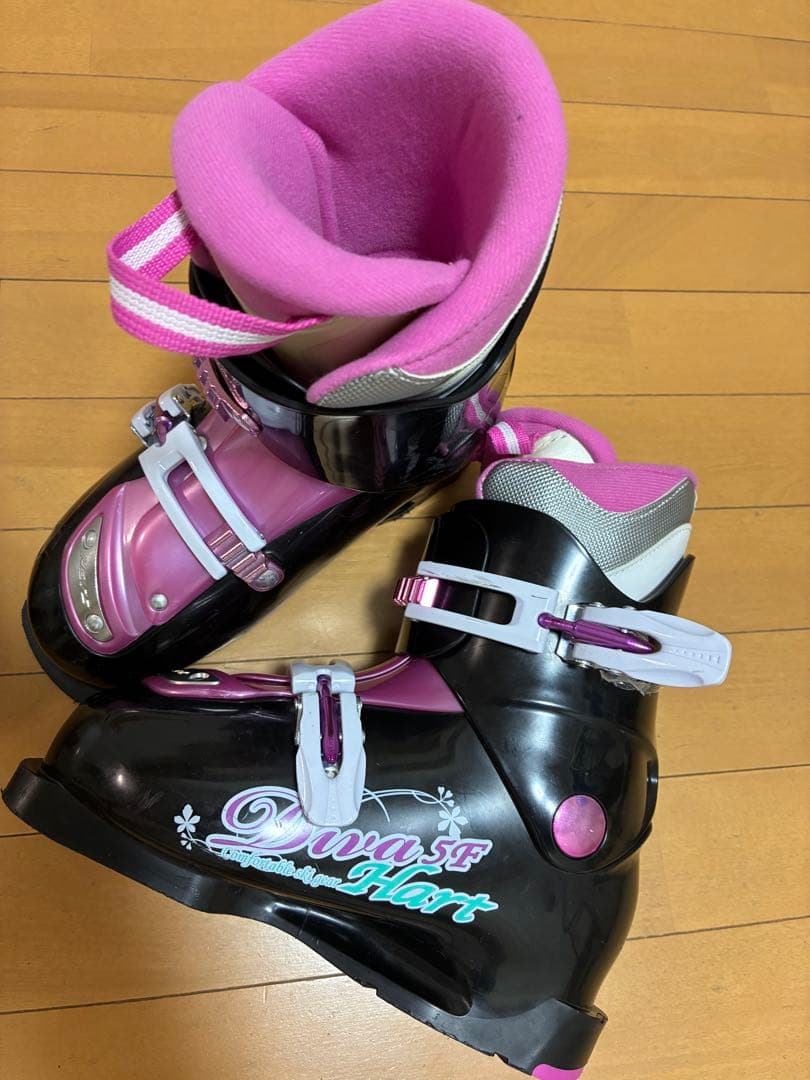 美品スキーセット ロシニョール130cm靴22か23cm身長135〜155cm用