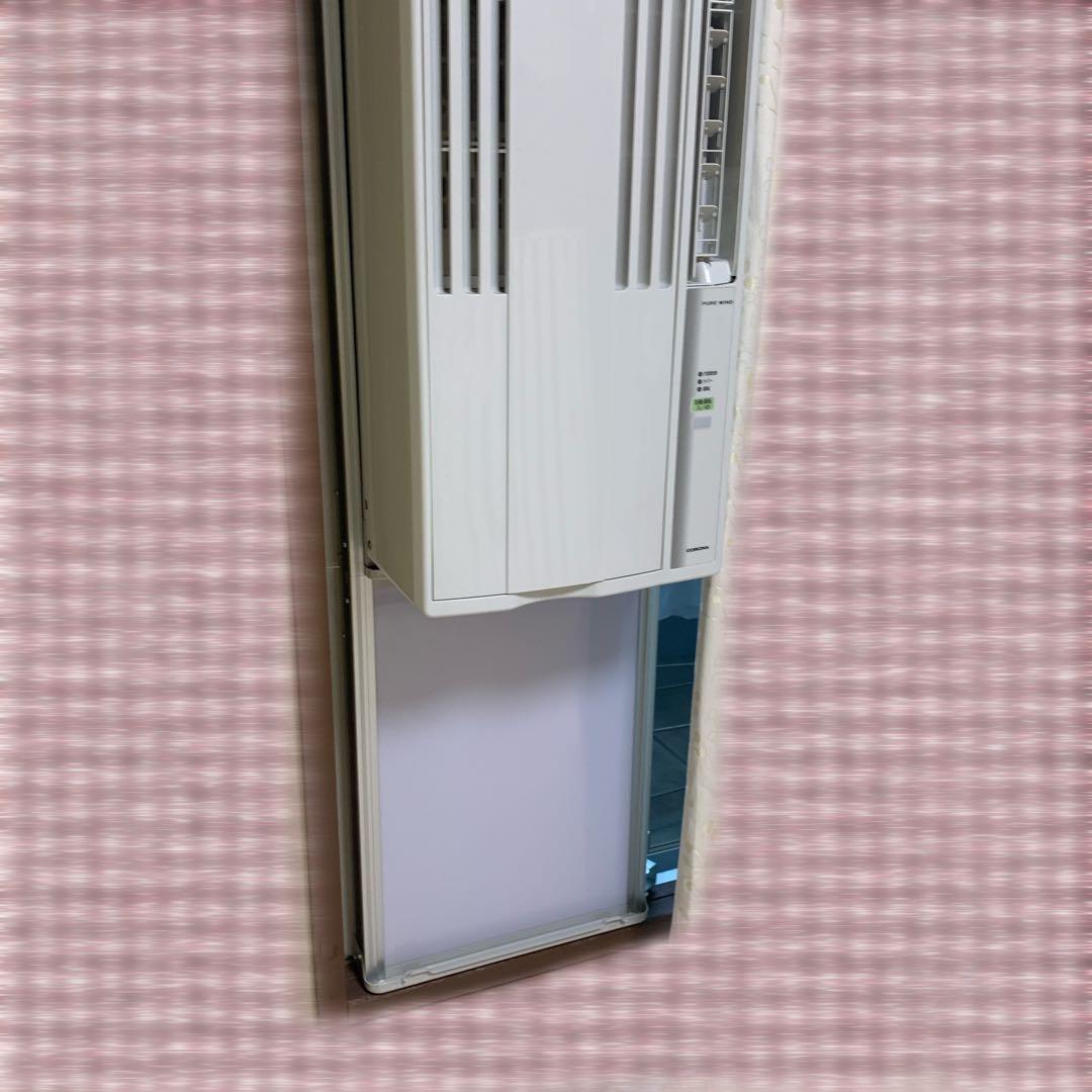 【美品】コロナ ウインドエアコン テラス窓枠セット・CW-16A3/WT-8