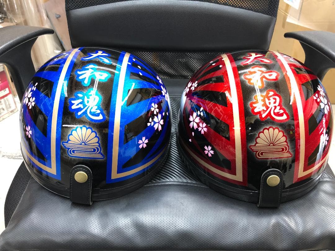 コルク半　カスタム　富士日章　三つボタン　黒赤黒青　ラメ　桜　セット