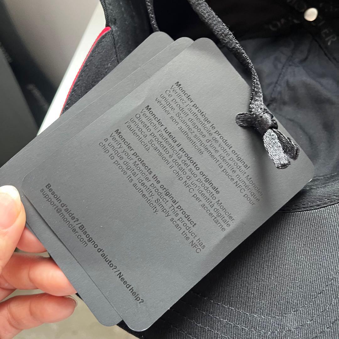 【新品未使用】MONCLER キーリング モンクレールロゴ ダウン ブラック