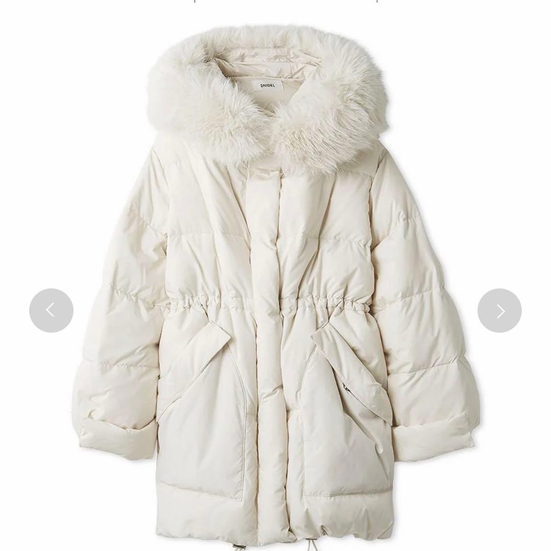 SNIDEL 西川フードファーミドルダウン ホワイト