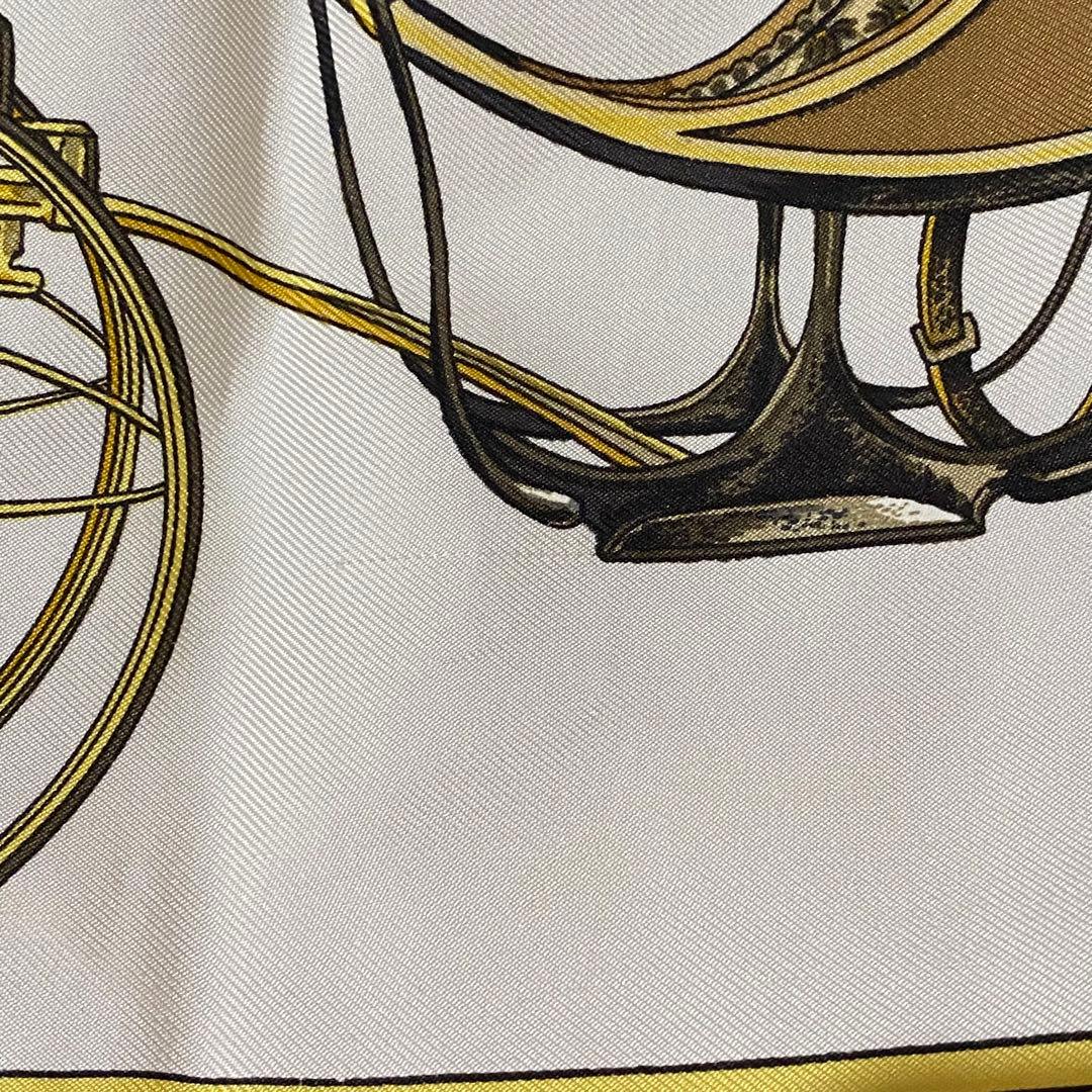 HERMES カレ90 大判シルクスカーフ 折畳み式幌の馬車 エルメス