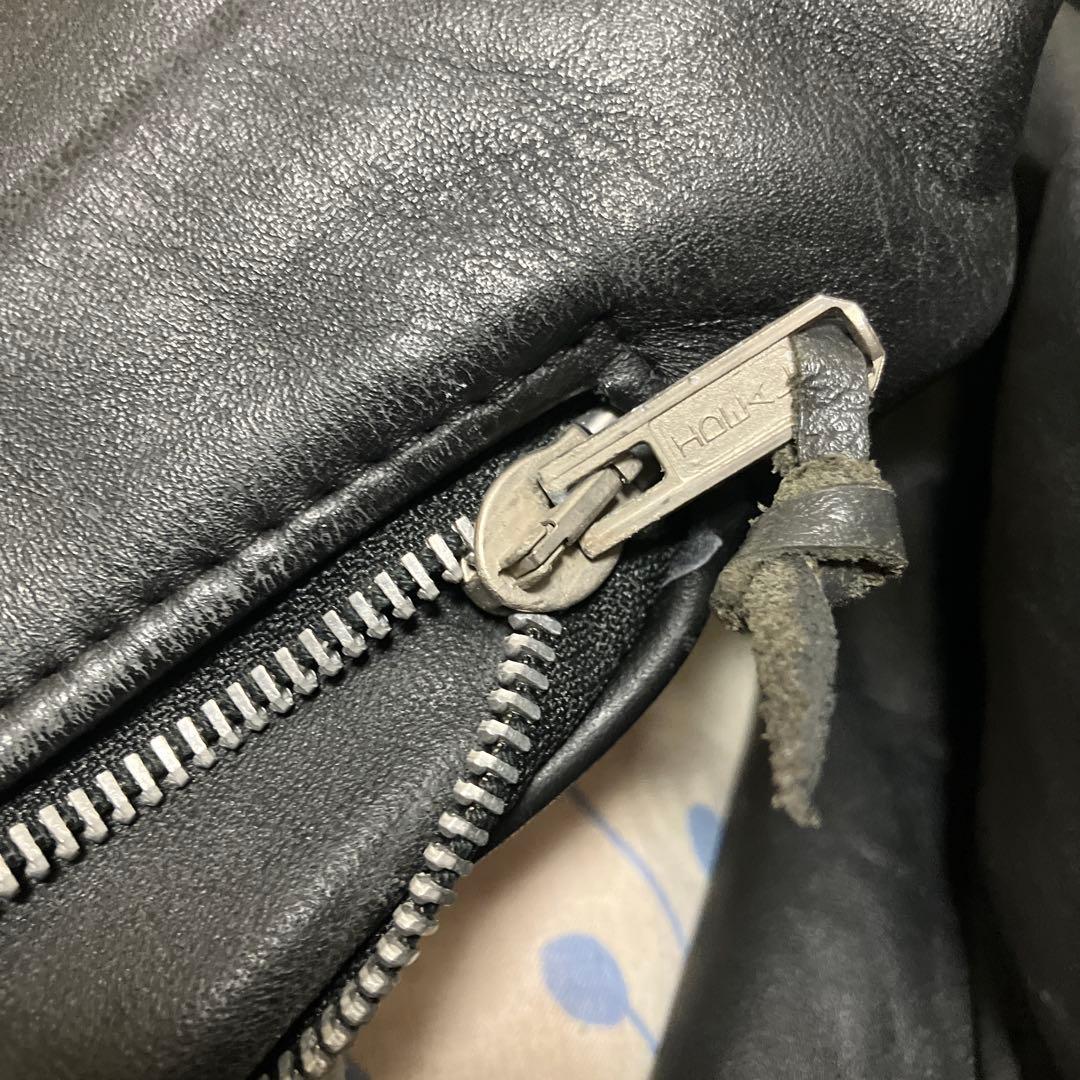 米国製42✨ SCHOTT シングル ライダース ボア ライナー ブラック641